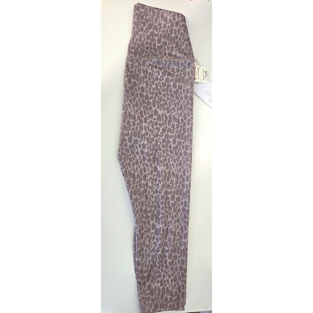 Balance Collection Contender Lux 2PK High Rise Capri Leggings S 20" Cheetah/Blck